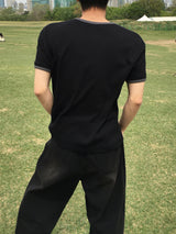 ソード ヘンリーネック リンガー ショートスリーブ Tシャツ 4C
