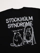 リアルライフワッフル長袖Tシャツ - ブラック