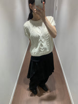 ハッシュツイストハーフニット(4color)