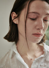 [925 silver] Un.silver.131 / simple pearl necklace (silver)