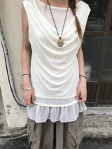 nine shirring layered top