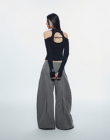 CASPIAN LONG SLEEVE TOP (BLACK)