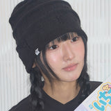 nostalgic knit beanie black