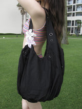 eyelet point shoulder bag