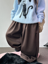 coty fleece-lined balloon pintuck long pants ❤️🖤5 COLOR