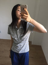 Regular Stripe Polo-Tee (3color)