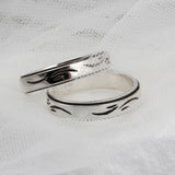 SVR-S618 AB6IX Jeon Woong wears silver Sliver 925 stone couple friendship silver ring