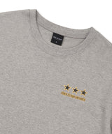 スターレタリングクロップドTシャツ - グレー
