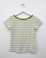 リストライプボートネックTシャツ (2color)