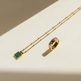 Malachite Square Necklace