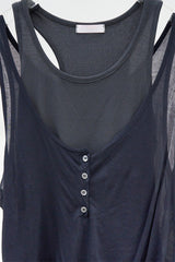 Puff layered sleeveless