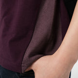 1/2 レギュラーサイドパネルPKティー (BURGUNDY)