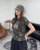 Leen 86 Camo Crop Top