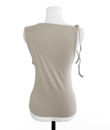 [ vintage + feminine ] moon flower antique ribbed sleeveless top