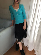Hide Chiffon Tiered Midi Skirt