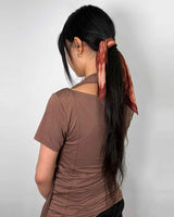 Haze Motif Mini Scarf 45 _ RED