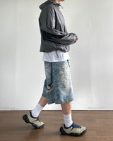 Wave Zipper Hood Windbreaker