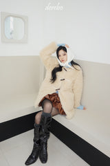 Toggle tteokbokki half-fur coat