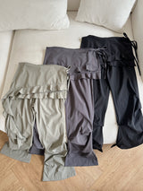cool frill layered skirt bendable pants