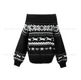 Snow Nordic Off-Shoulder Knit