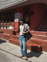 [1+1]Robert Velour V-neck short sleeve T-shirt