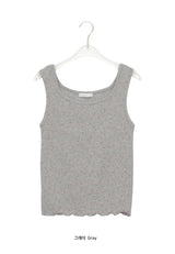 Theron Wave Flower Square Neck Sleeveless