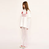 Layered T Shirt - White