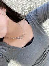 Dazzle Ball Circle Necklace
