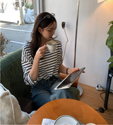 クレントストライプロングスリーブTシャツ / 5 カラーズ