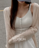 MADE. Rilts lace sleeveless top with built-in bra cups
