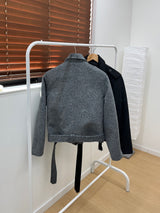 Mate High Neck Double Jacket (2 colors)