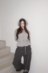 Corduroy Banded Layered Pants