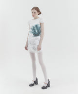 Xレイローズパフキャップスリーブ White