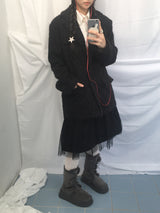 Hairy cream jacket