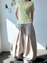 Peyki Layered Ribbed Slim Fit Tee 5color