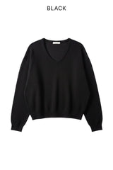 リアンVネックベーシックニット