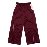 25SS ONE POINT LOGO COLORING WIDE TRACK PANTS BURGUNDY