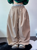 4000SOLD NYLON PINTUCK PANTS
