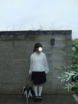 [summer item] ドットフリルシアージャンパー