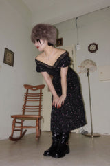 JOUJU LACE FLORAL DRESS