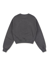 Women's Lees Pigment スモーキー クロップド スウェットシャツ チャコール (FCF1TS207W)