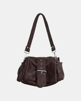 Pecol Leather Buckle Shoulder Bag