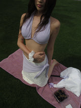 wrinkle ring bikini set