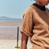 Rolled up sweater (Brown)