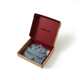 デニムプリントタートルネックボディスーツ