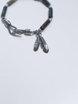 All surgical steel bamboo cylinder bracelet