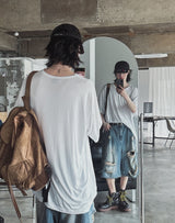 ロイディオーバーUネックショートスリーブTシャツ