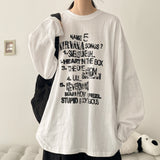 リト レタリング ロングスリーブ Tシャツ (4 colors) H&L