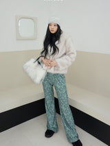 Snow White No Collar Fur Jacket
