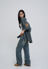 Griner Damage Wide Denim Pants